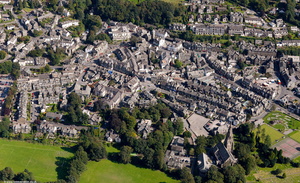Ambleside in the Lake District Cumbria UK aerial photograph