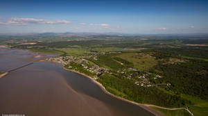 Arnside Cumbria from the air