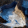 Middlebarrow Quarry, Arnside from the air