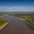 River Kent  Cumbria from the air