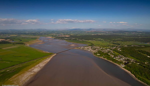 River Kent  Cumbria from the air