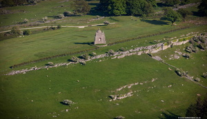 Bardsea Monument Cumbria  from the air