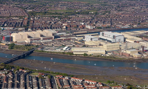 BAE Systems Submarines Barrow-in-Furness from the air