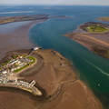 Roa Island, Piel Island and Piel Channel from the air