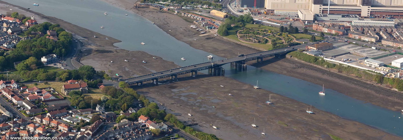 Walney Bridge from the air