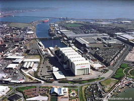 Barrow in Furness from the air 