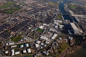 Barrow-in-Furness aerial photograph  