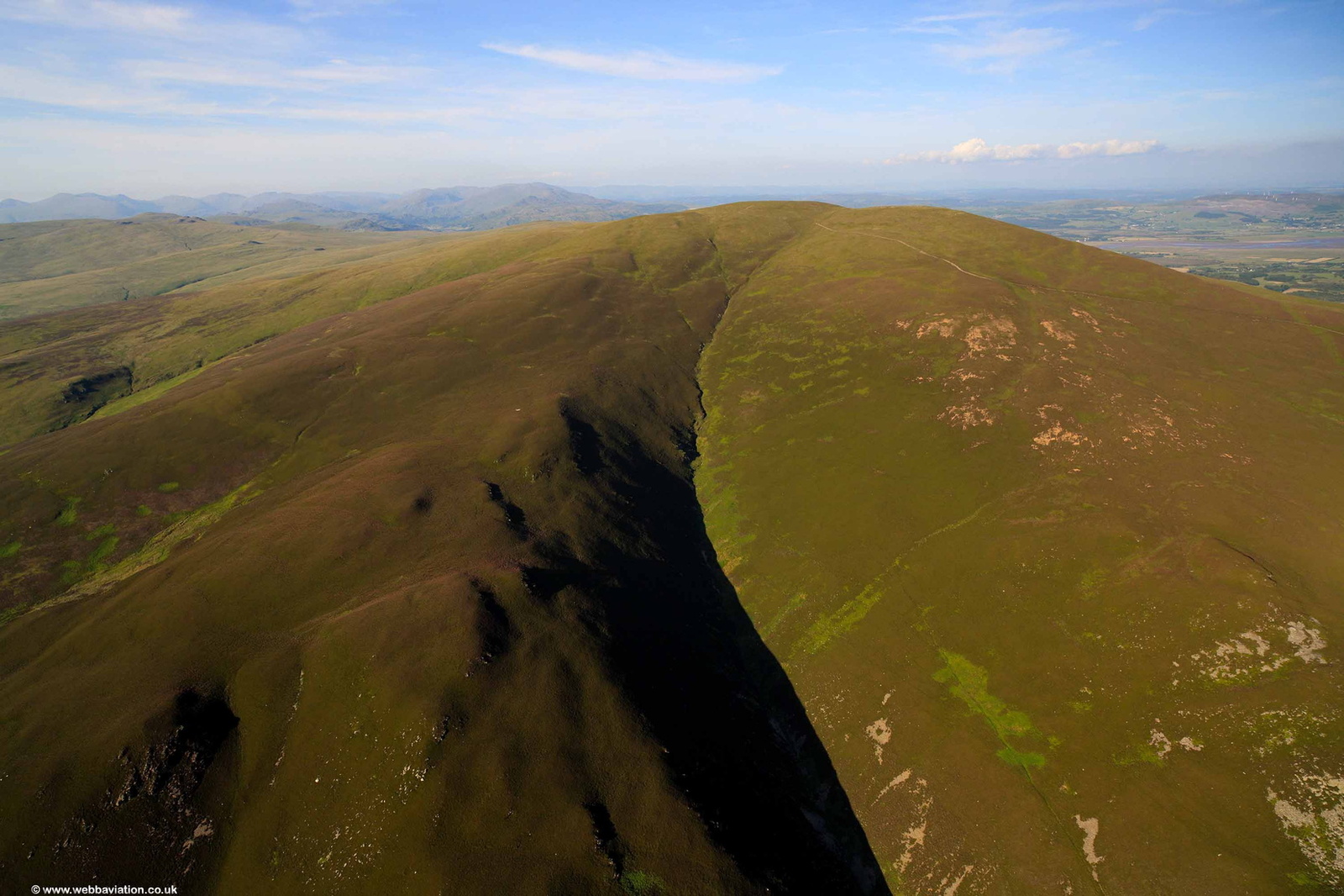Black Combe Fell from the air