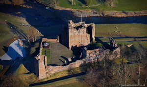 Brougham Castle Cumbria from the air
