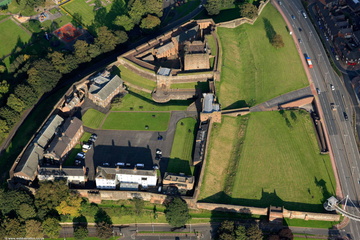 Carlisle Castle  from the air