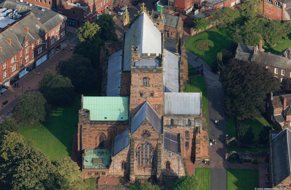 Carlisle Cathedral from the air