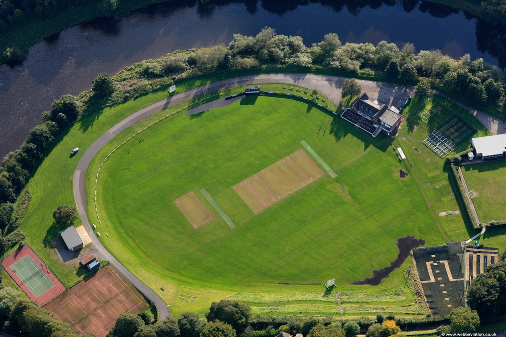 Carlisle Cricket Club from the air