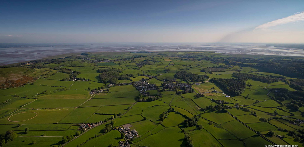 Cartmel  Cumbria from the air