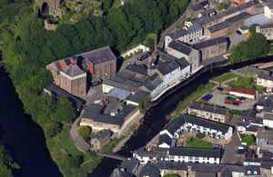 Jennings Brewery Cockermouth   from the air