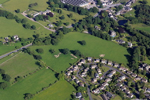 archaeological dig Papcastle  from the air