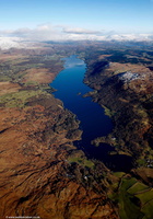 Coniston Water Cumbria UK aerial photograph