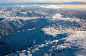 Black Brow and Little Heart Crag  in the Lake District from the air