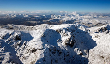 Dollywagon Pike   in the Lake District Cumbria UK aerial photograph