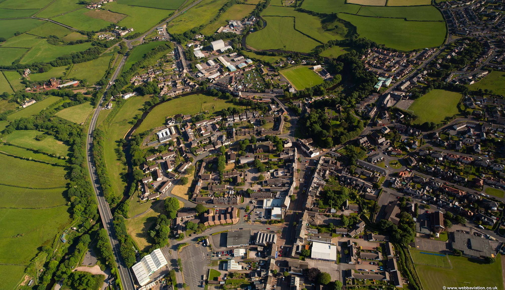 Egremont Cumbria from the air