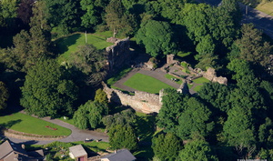 Egremont Castle Cumbria from the air