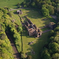 Furness Abbey Cumbria  from the air