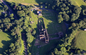 Furness Abbey Cumbria from the air