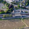 Grange-over-Sands station from the air