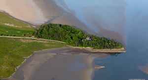 Holme Island Grange-over-Sands  from the air