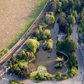 Ornamental Gardens Grange-over-Sands from the air