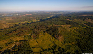 Grizedale Moor in the Lake District from the air