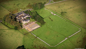 Birdoswald Roman Fort on Hadrian's Wall from the air