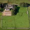 Birdoswald Roman Fort on Hadrian's Wall from the air