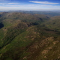 Hardknott Pass in the Lake District Cumbria from the air