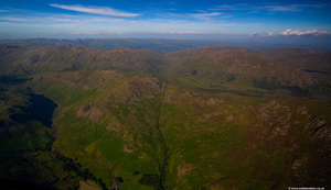 Hardknott Pass  Cumbria from the air