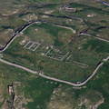 Hardknott Roman Fort ( Mediobogdum ) in the Lake District Cumbria from the air