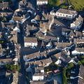 Hawkshead in the Lake District from the air