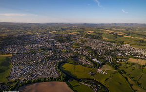 Kendal Cumbria from the air