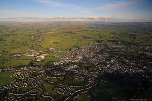 Kendal Lake District Cumbria aerial photograph  