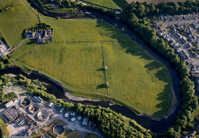 Watercrook Roman fort from the air