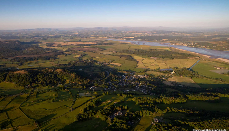 Lindale Cumbria from the air