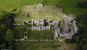Lowther Castle aerial photograph  