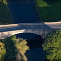 Milnthorpe Bridge over River Bela, Beetham Milnthorpe from the air