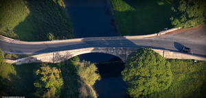 Milnthorpe Bridge over River Bela, Beetham Milnthorpe from the air