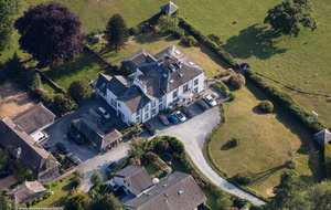 Ees Wyke Country House Hotel  Near Sawrey in the Lake District from the air