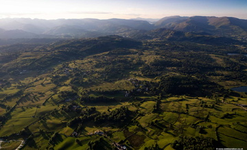 Outgate in the Lake District from the air