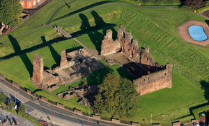 Penrith Castle from the air