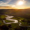 the River Leven in the Lake District aerial photograph  