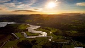 the River Leven in the Lake District aerial photograph  