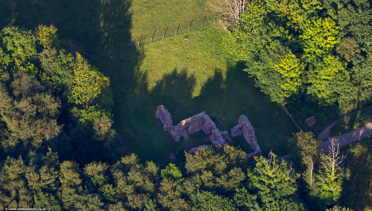 Roman Bathhouse at Ravenglass  Cumbria  from the air