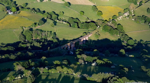 Lune Viaduct at Newbys Dub  Cumbria  from the air
